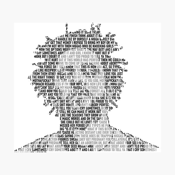 Lost Ones (J Cole) - Lyric Art Photographic Print