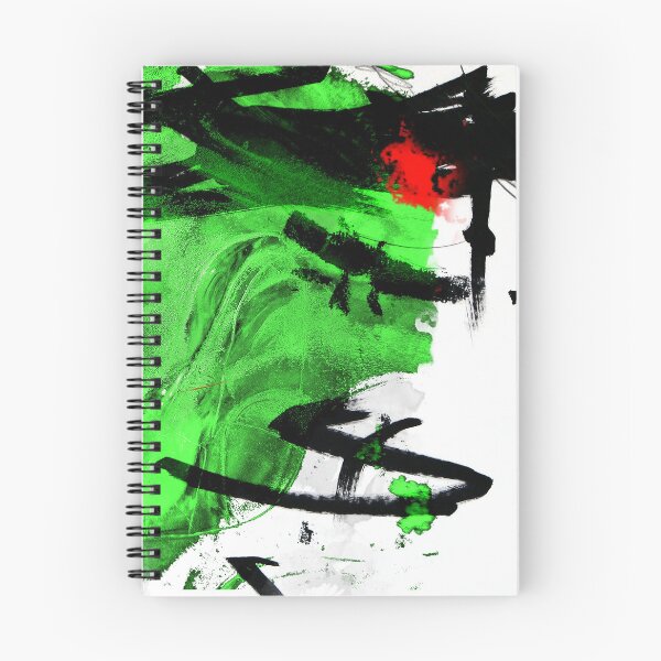 Artikelvorschau, Grüne, schwarz-weiße expressionistische abstrakte digitale Collage entworfen und verkauft von ZebEddy.