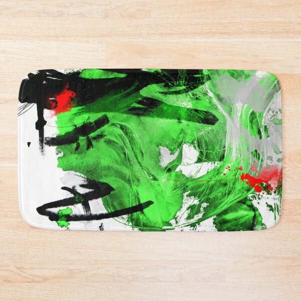 Artikelvorschau, Grüne, schwarz-weiße expressionistische abstrakte digitale Collage entworfen und verkauft von ZebEddy.