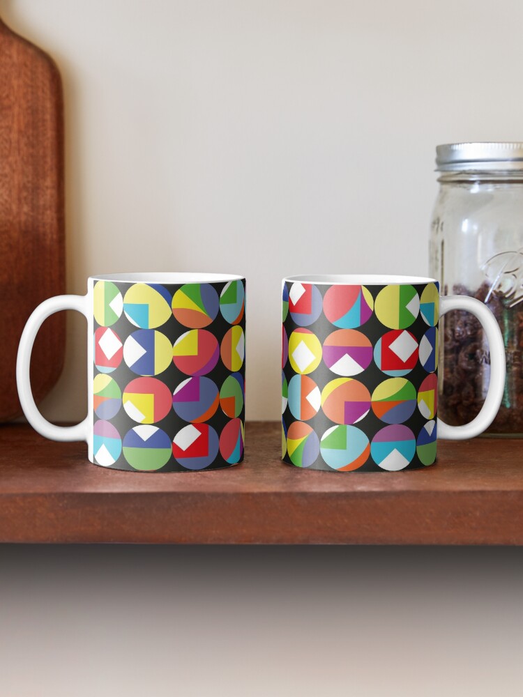 Color Block Funky Bee Coffee Mug by ChristineAmber Design