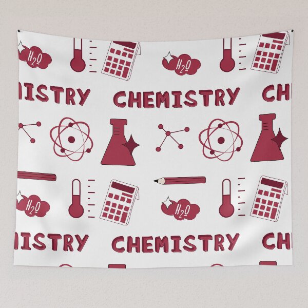 Item preview, Maroon Chemistry Subject Sticker Pack designed and sold by The-Goods.