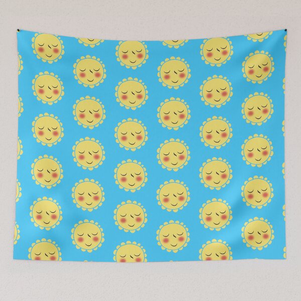 Item preview, Flower sunny happy sleepy face designed and sold by jazzydevil.
