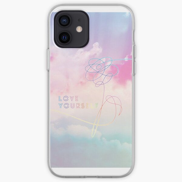 Love Yourself Her Pastel Clouds BTS Bangtan Kpop Merch iPhone Soft Case
