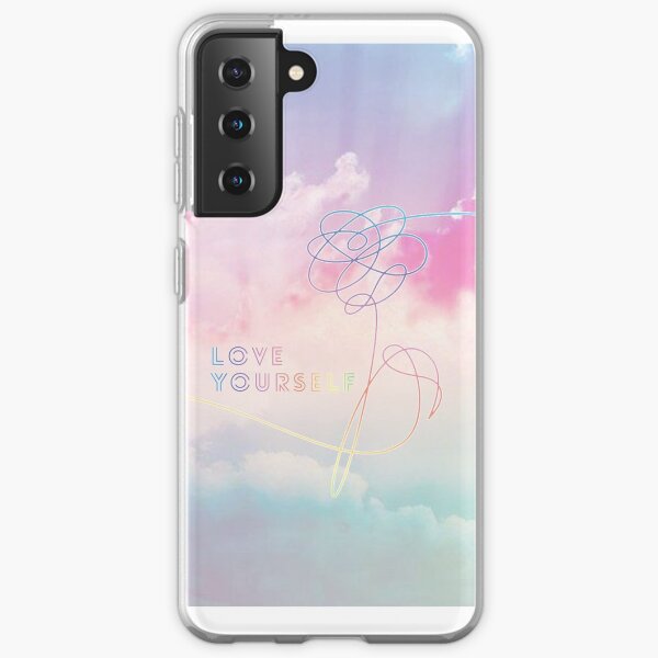 Love Yourself Her Pastel Clouds BTS Bangtan Kpop Merch Samsung Galaxy Soft Case