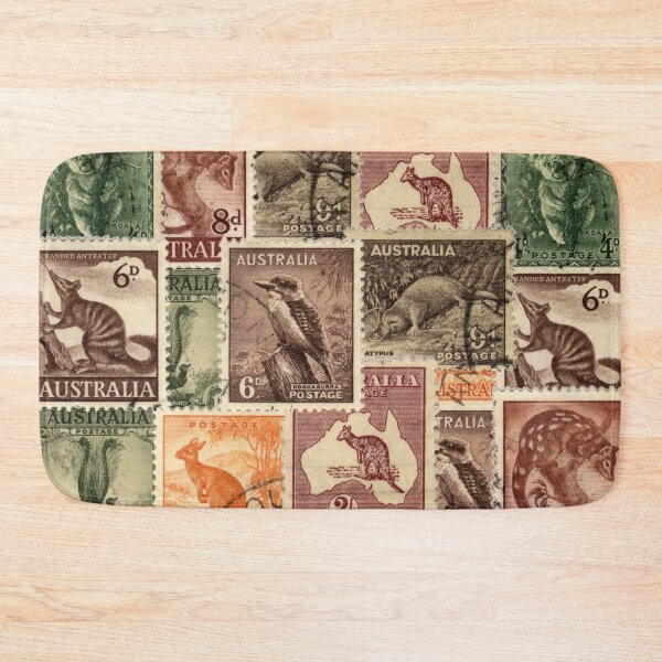 Item preview, Vintage Australian Postage Stamps Collection designed and sold by NaturePrints.
