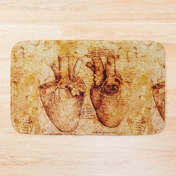 Item preview, Heart And Its Blood Vessels. Leonardo Da Vinci,Anatomic Study 2,Brown designed and sold by BulganLumini.
