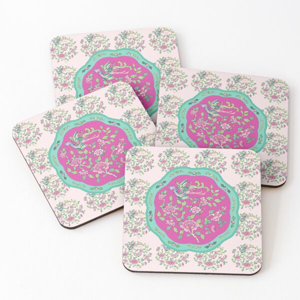 Item preview, Pink-Jade PERANAKAN PLATE designed and sold by designsMM.