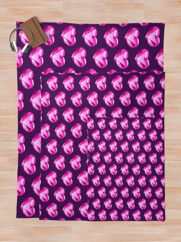 Alternate view of Spinel (Espinela) crystal gem inverted heart (Steven Universe new villain) Throw Blanket