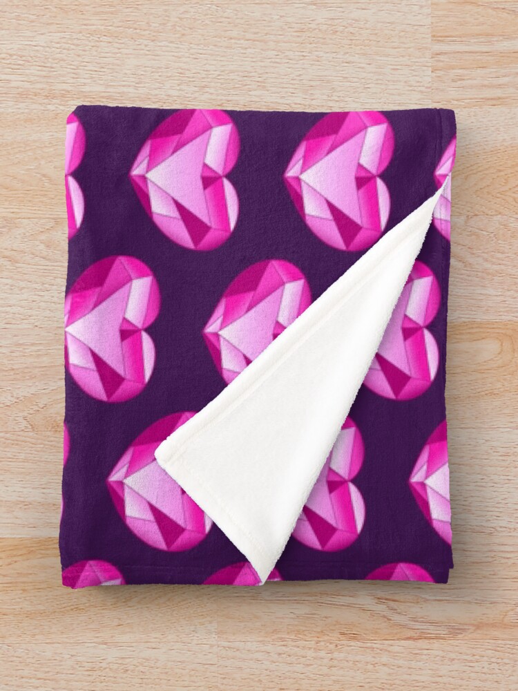Alternate view of Spinel (Espinela) crystal gem inverted heart (Steven Universe new villain) Throw Blanket