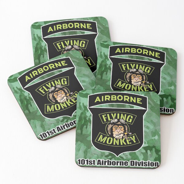 Item preview, Flying Monkey 101st Airborne Division Camouflage Logo Badge Beer designed and sold by 108dragons.