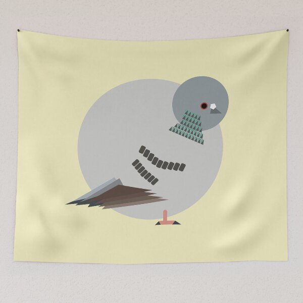 Item preview, Cool Geometrical Rock Pigeon designed and sold by AlbinoSnowman.