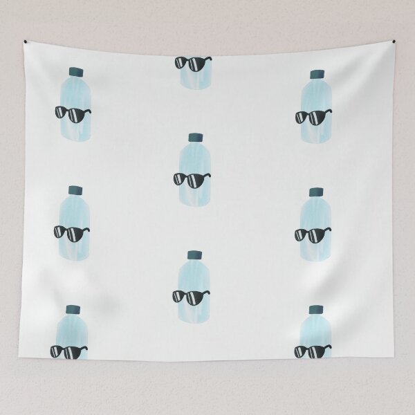 Item preview, Cool Water Bottle - Bottle with Sunglasses designed and sold by quikdraw.