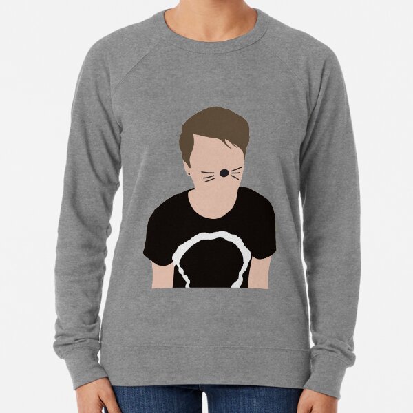 Dan Howell Llama Hat Lightweight Sweatshirt By Bambi Drawings Redbubble