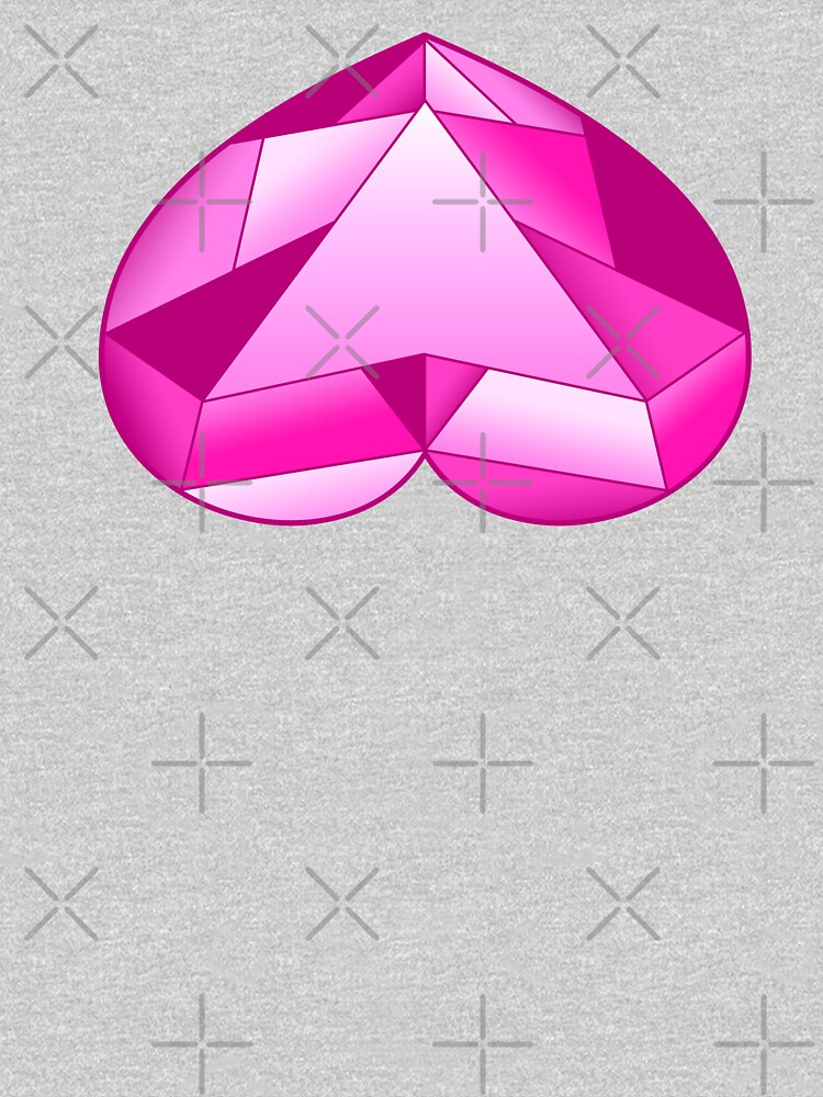 Pattern Spinel (Espinela) crystal gem inverted heart (Steven Universe new villain) cartoon by frikybomb