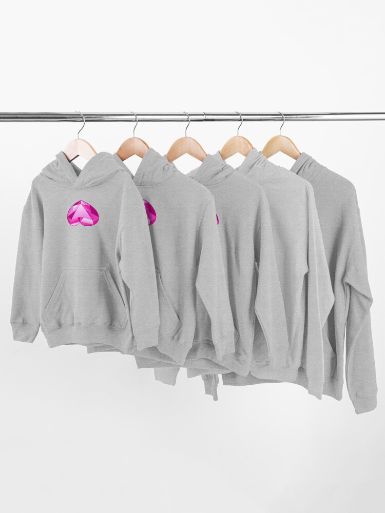 Alternate view of Pattern Spinel (Espinela) crystal gem inverted heart (Steven Universe new villain) cartoon Kids Pullover Hoodie