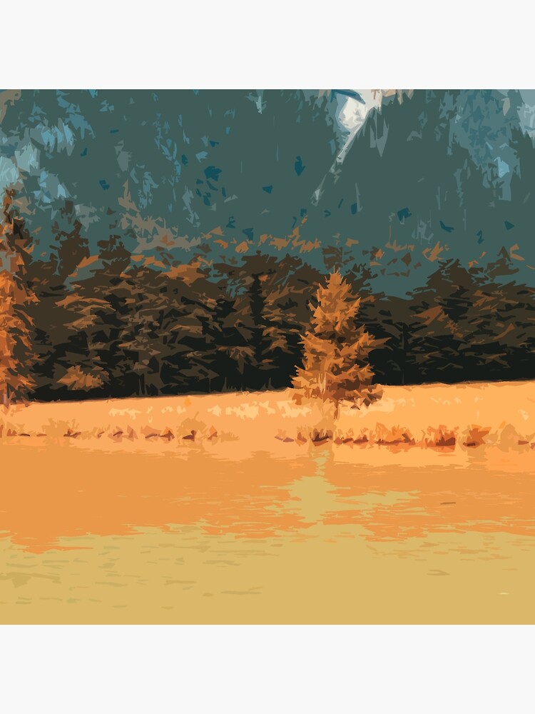 Orange Landschaft Königssee Germany von RanitasArt