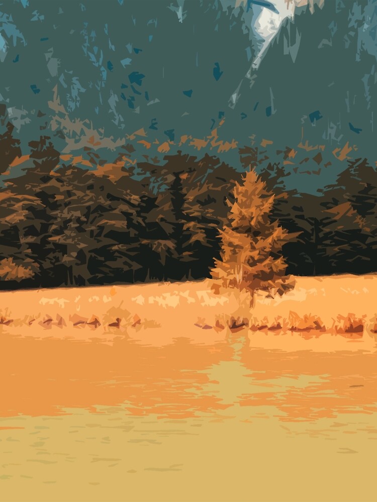 Orange Landschaft Königssee Germany von RanitasArt