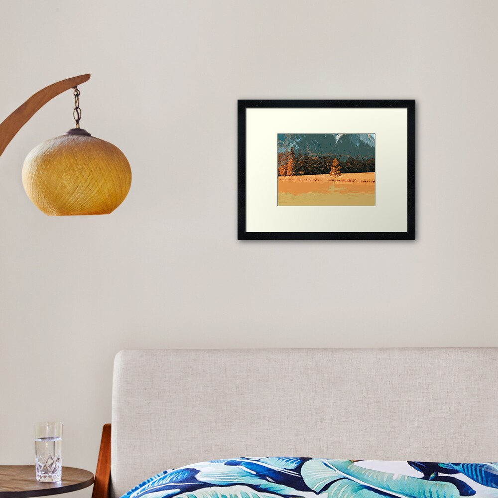 Orange Landschaft Königssee Germany Gerahmter Kunstdruck