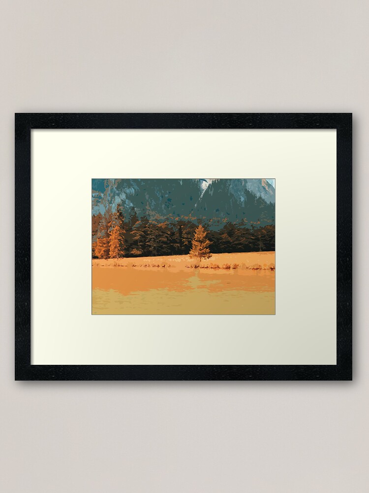 Alternative Ansicht von Orange Landschaft Königssee Germany Gerahmter Kunstdruck