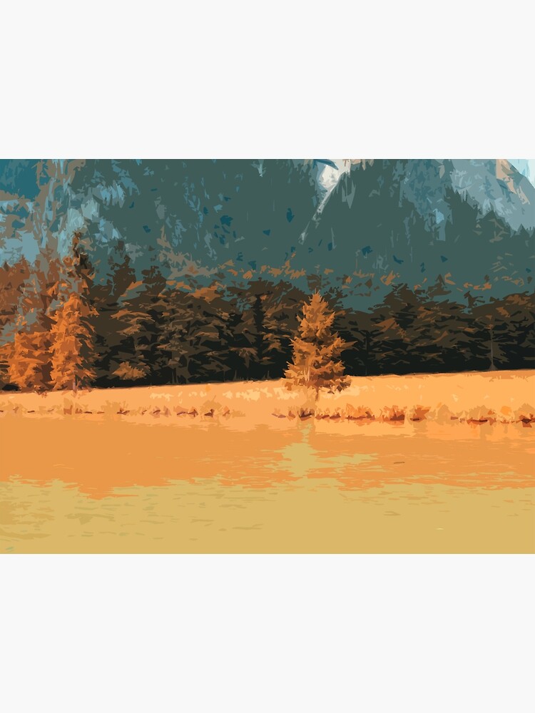 Orange Landschaft Königssee Germany von RanitasArt