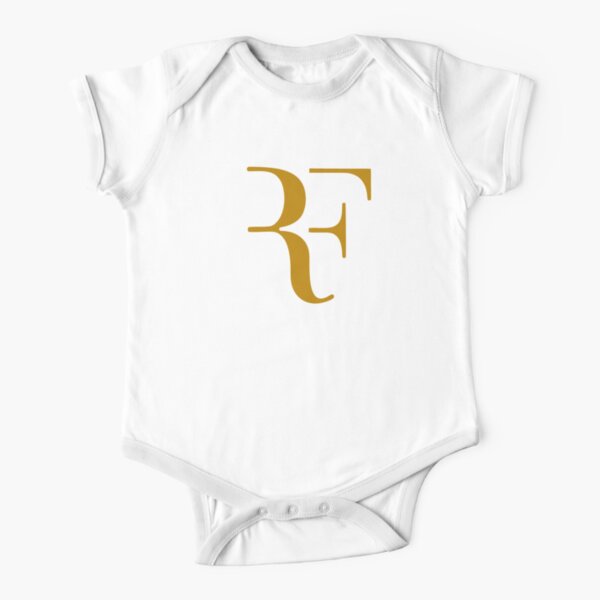 Roge Federer Italyc Logo Or Blanc Body manches courtes