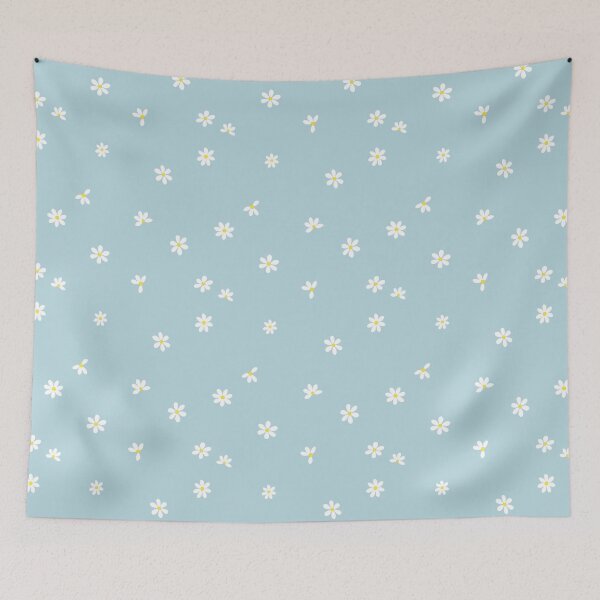 Item preview, cute daisies on a blue sky simple designed and sold by studioMoSa.
