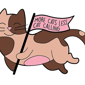 Artwork thumbnail, More Cats Less Cat Calling Sticker by RipDesigns