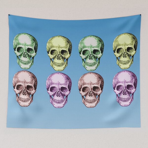 Item preview, Human skulls in many different colors. designed and sold by Squirrox.