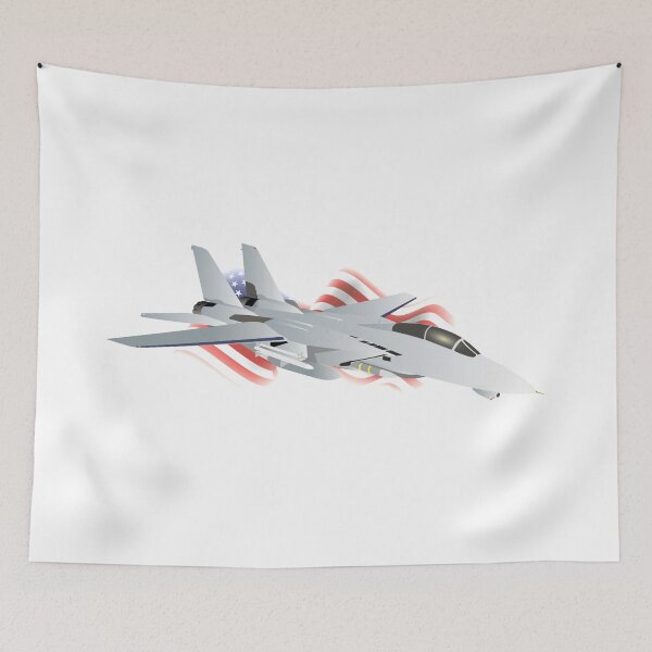 Item preview, Jet Fighter with American Flag designed and sold by NorseTech.