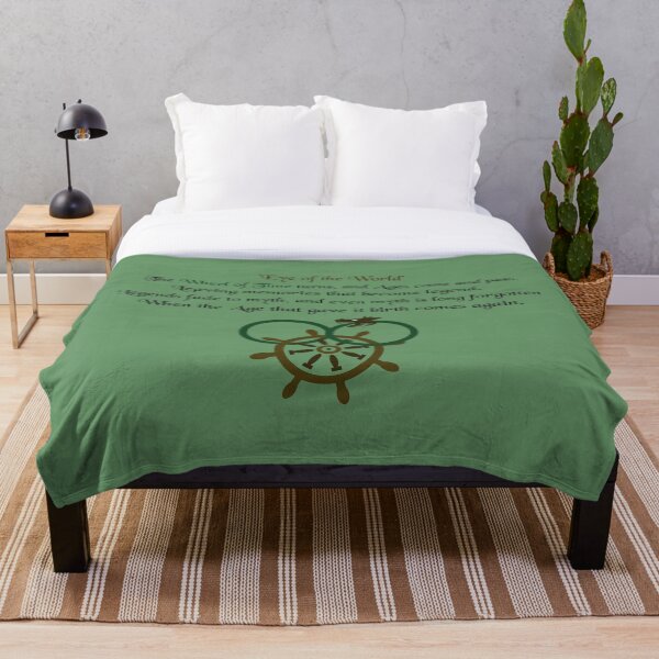 Thus Spins the Wheel of Time Throw Blanket