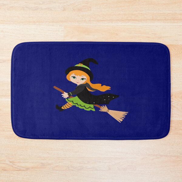 Item preview, Halloween Witch On Her Broom designed and sold by apurpleunicorn.