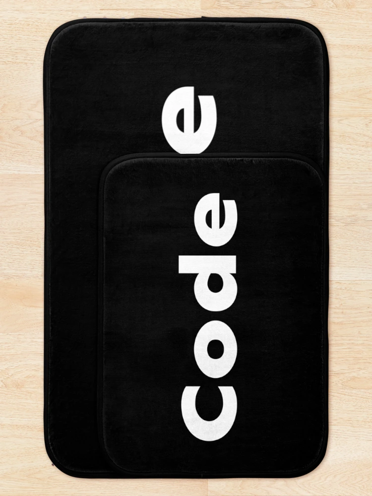 Thumbnail 5 of 6, Bath Mat, Coder Startup Code Programming Software Engineering designed and sold by ProjectX23.