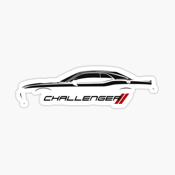 dodge challenger stickers redbubble redbubble