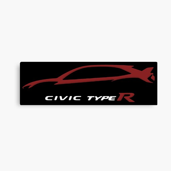 Civic Type R Canvas Prints Redbubble