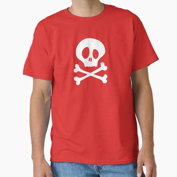 Funny Halloween Scary Skull and Crossbones - Costume Classic T-Shirt