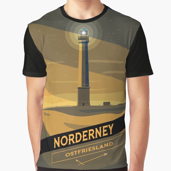 Plattonisch "Norderney Badge" Grafik T-Shirt