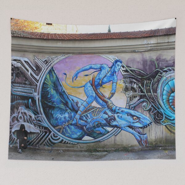 Item preview, Avatar Sky Rider Street Art designed and sold by PODLizardWizard.