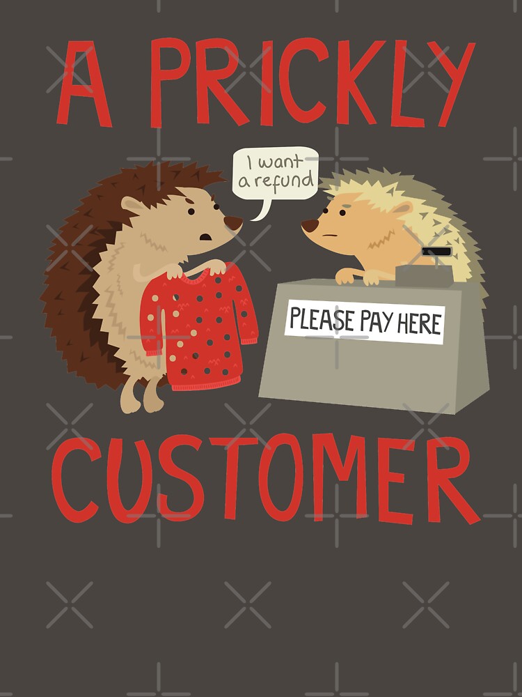 Thumbnail 7 of 7, Classic T-Shirt, A Prickly Customer designed and sold by jaffajam.