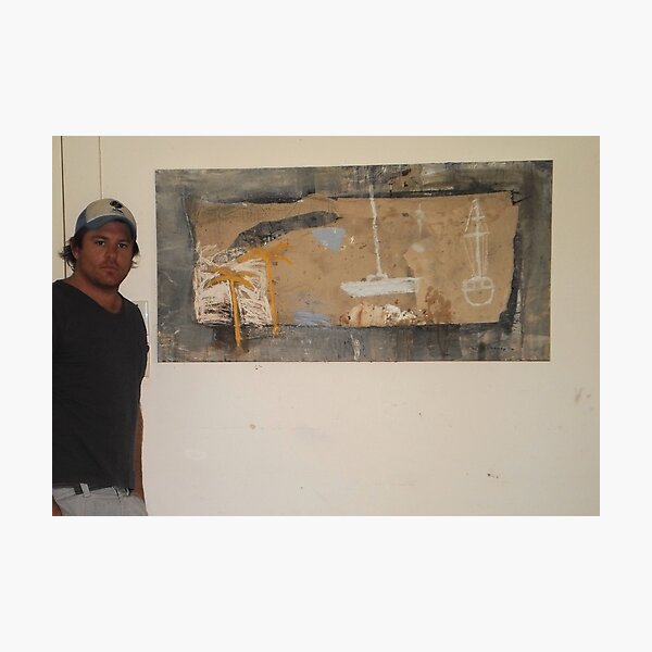 Me & my painting Photographic Print