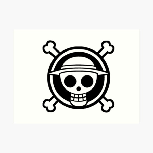Straw Hat Pirates Logo Art Print By Noflash Redbubble