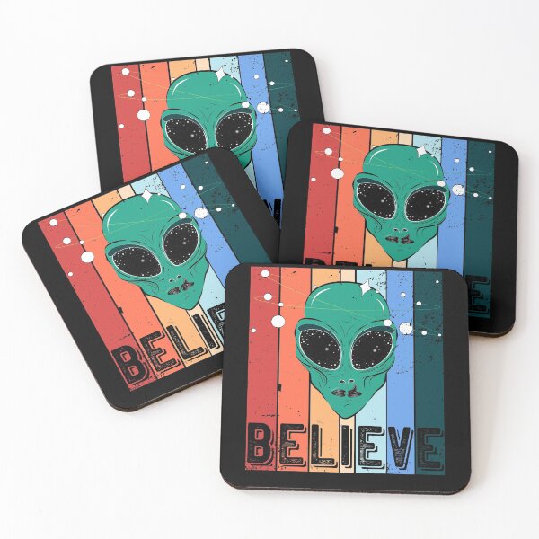 Item preview, Believe Alien Vintage UFO Retro Alien Head designed and sold by ZNOVANNA.