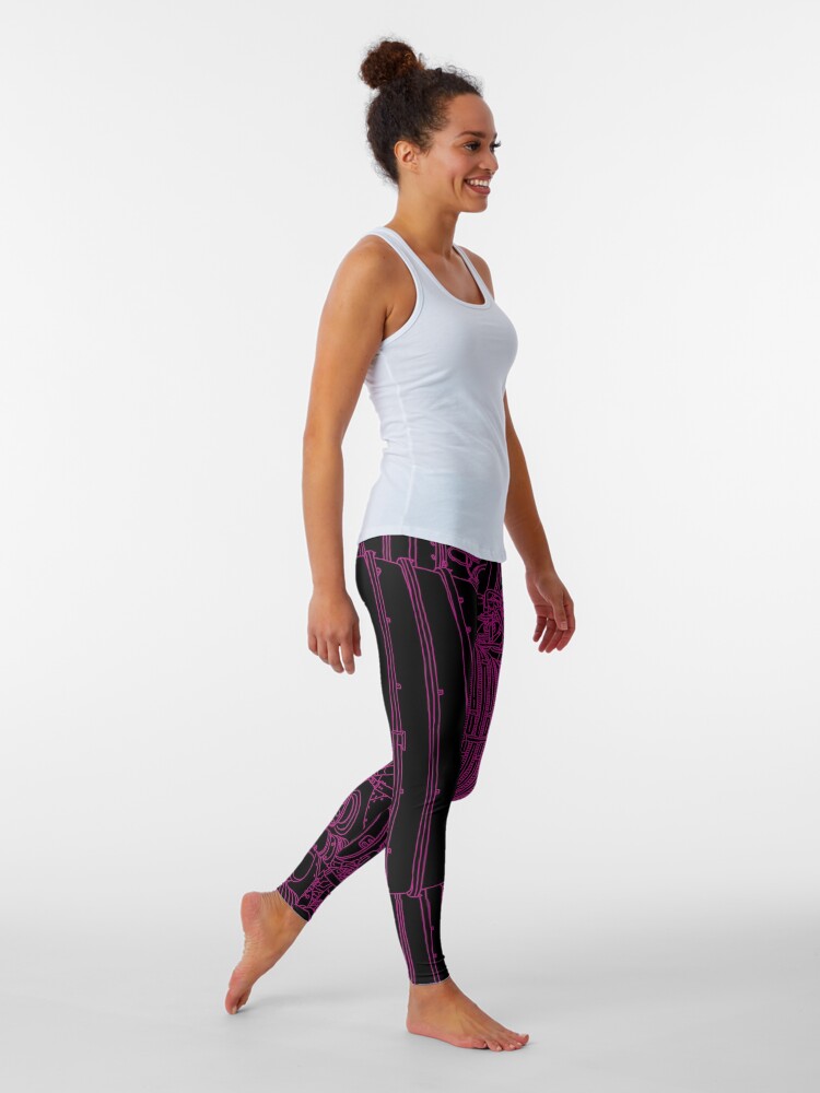 Alternate view of Apollo Rocket Boosters in Pink Neon Leggings