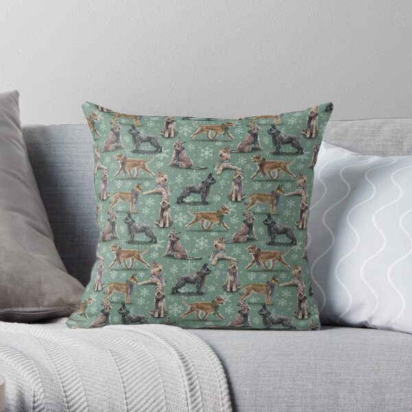 The Christmas Berger Picard Throw Pillow
