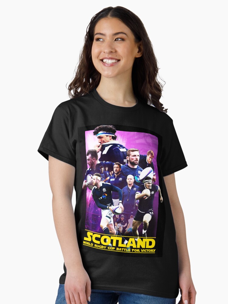 Thumbnail 1 of 7, Classic T-Shirt, Movie poster style Scotland Rugby Team designed and sold by srbpodcast.