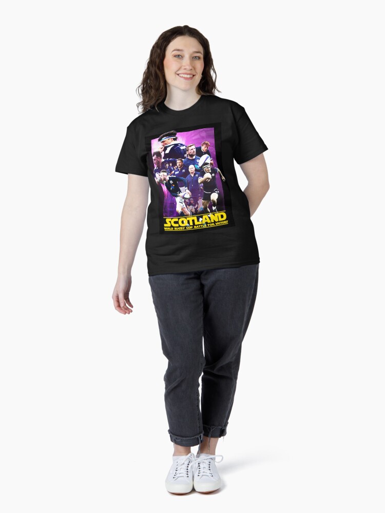 Thumbnail 4 of 7, Classic T-Shirt, Movie poster style Scotland Rugby Team designed and sold by srbpodcast.