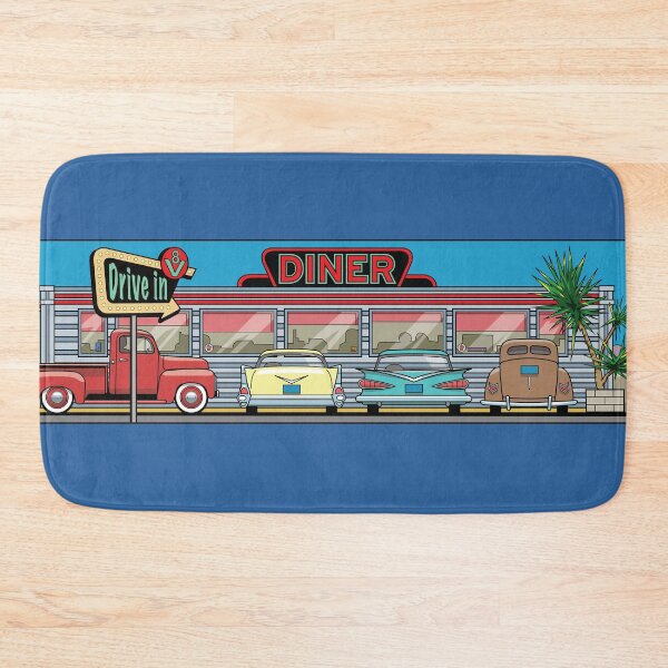 Item preview, V8 Diner Illustration designed and sold by candc-retro.