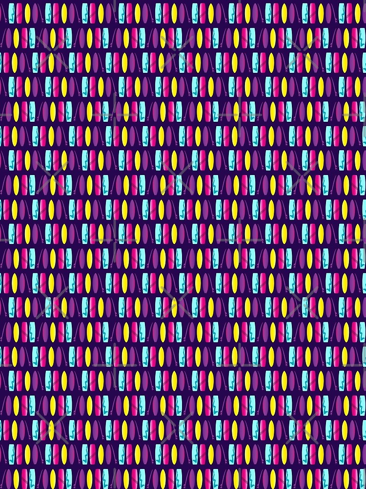 Thumbnail 3 of 3, Scarf, Surfboard Pattern designed and sold by CreativeBridge.