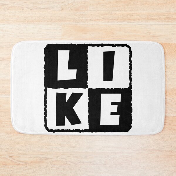 Item preview, LIKE in a black and white square designed and sold by joseartgel.