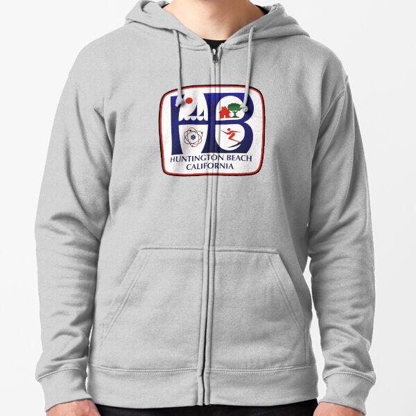 Huntington Beach Zipped Hoodie