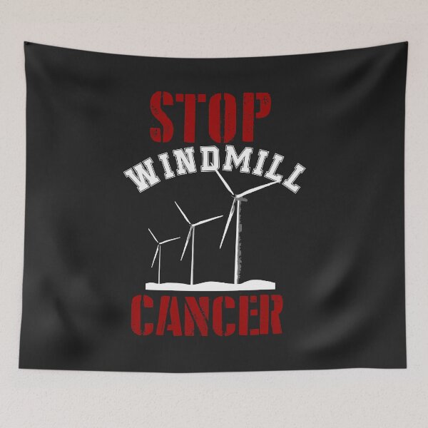 Item preview, STOP WINDMILL CANCER awareness Anti Trump 2020 for men and women designed and sold by hadleydesigns.